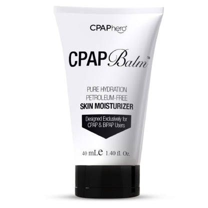 CPAP Balm container with 'CPAPhero' branding on a white background