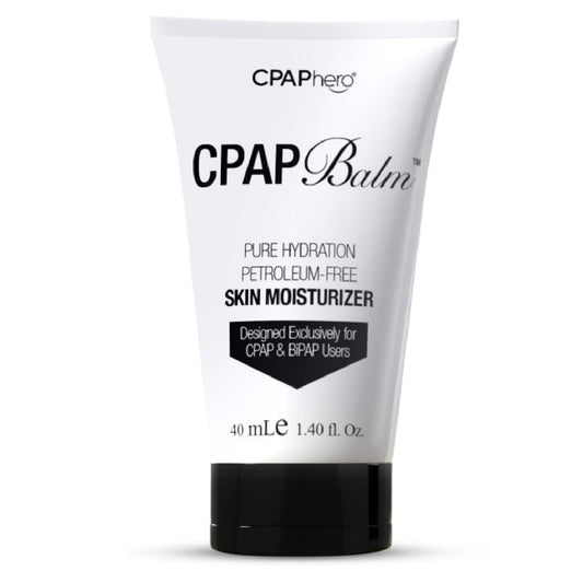 CPAP Balm container with 'CPAPhero' branding on a white background
