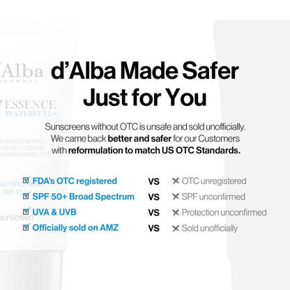 d'Alba Truffle UV Essence Waterfull Sunscreen SPF 50+ 1.69oz/ 50ml