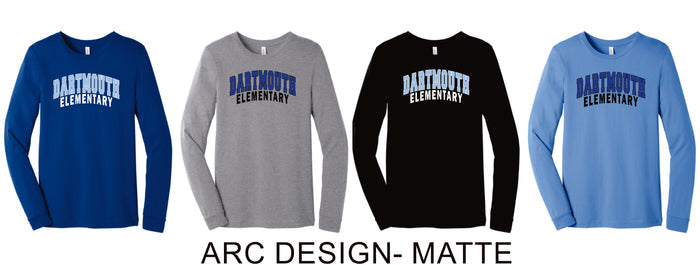 Dartmouth Bella Canvas Long Sleeve Tee- Youth and Adult Sizes