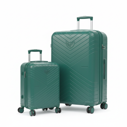 EarlyBird Teal Luggage Set - White Background