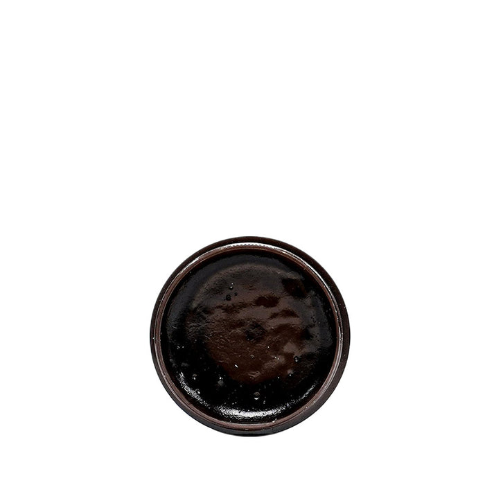 EBIN 24 hour edge control gel in open container showing smooth dark gel texture for hair styling