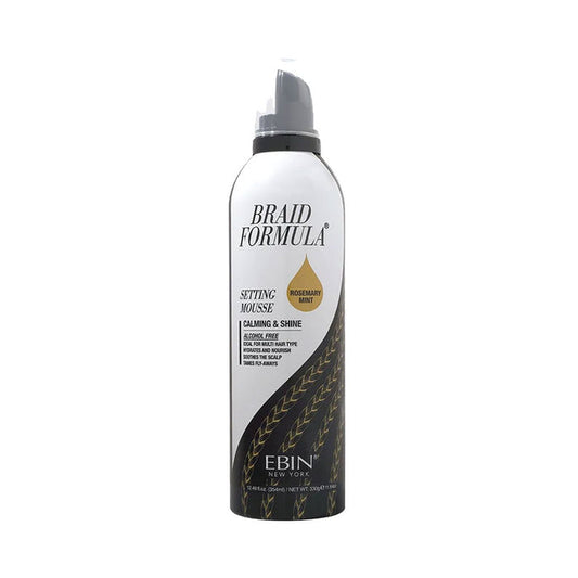 EBIN Braid Formula Setting Mousse [Rosemary Mint] 12.49oz