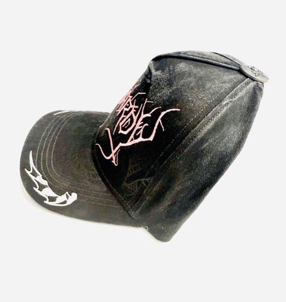 Ed Hardy Cyber Logo Trucker Hat - Washed Grey