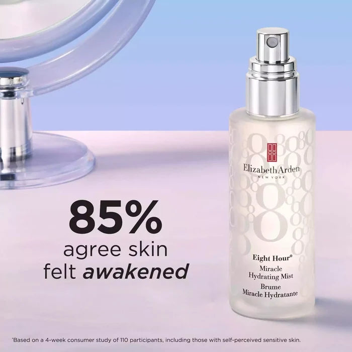 85% agree skin felt awakened* *Based on a 4-week consumer study of 110 participants, including those with self-perceived sensitive skin