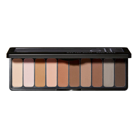 Elf Mad for Matte Eyeshadow Palette Nude Mood 10 Colors - ikatehouse