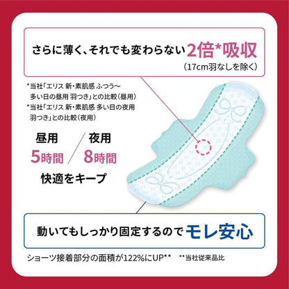 Elleair Elis Compact Guard Sanitary Napkin Especially Heavy Day Overnight 36 cm 12 pcs