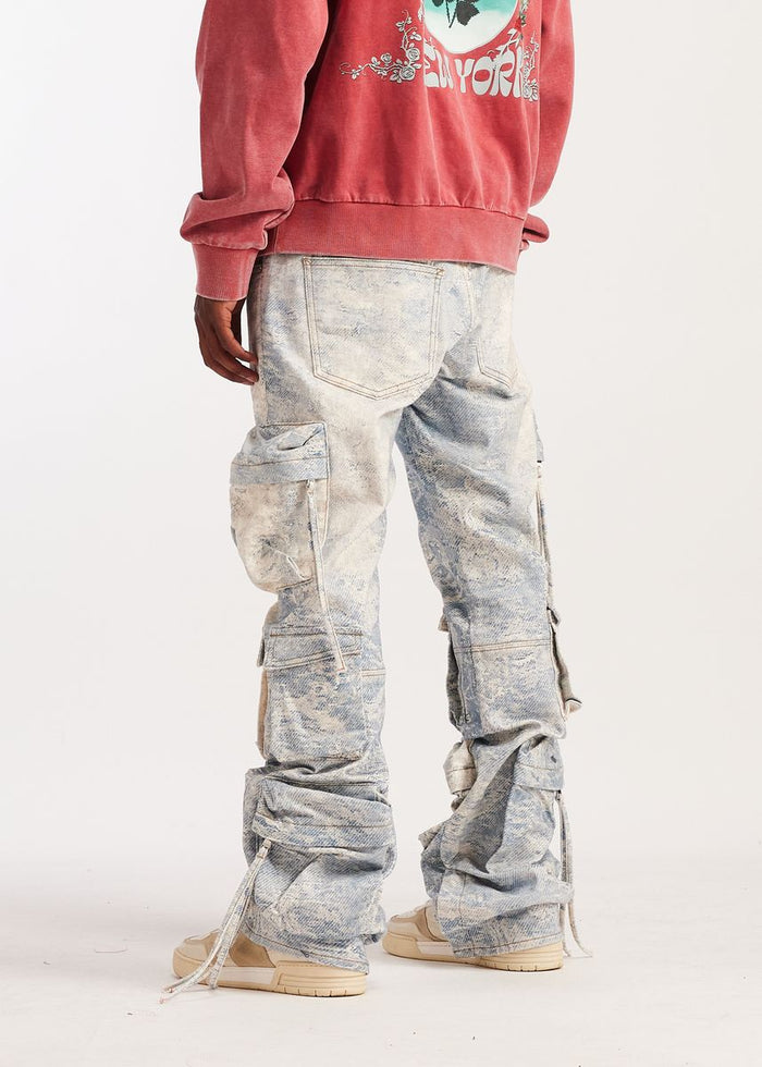 Embellish Cloud Wash Hawk Cargo Denim Jeans (EMB-S26-27)