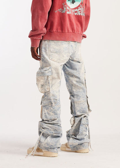 Embellish Cloud Wash Hawk Cargo Denim Jeans (EMB-S26-27)