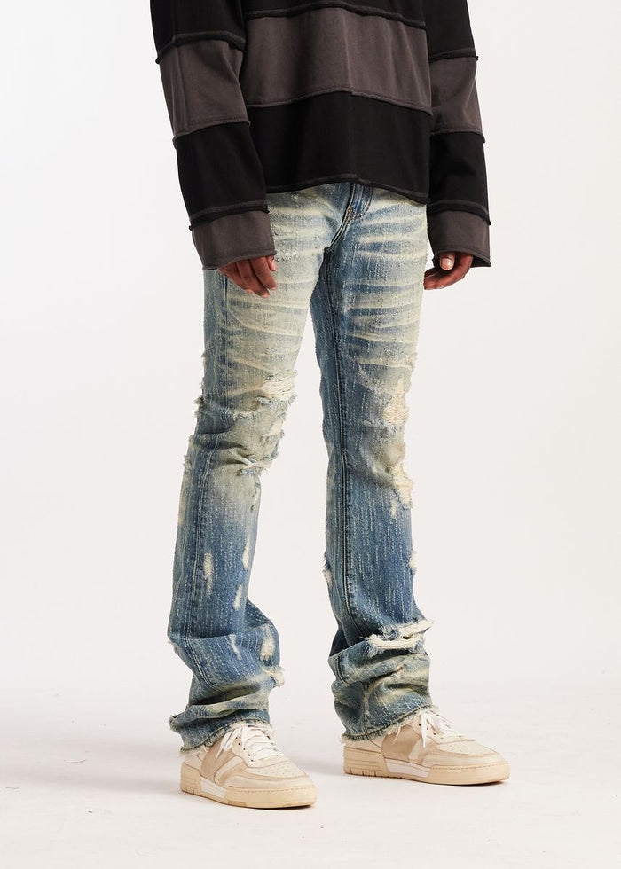 Embellish Light Disressed Ric Flare Denim Jeans (EMB-S26-23)