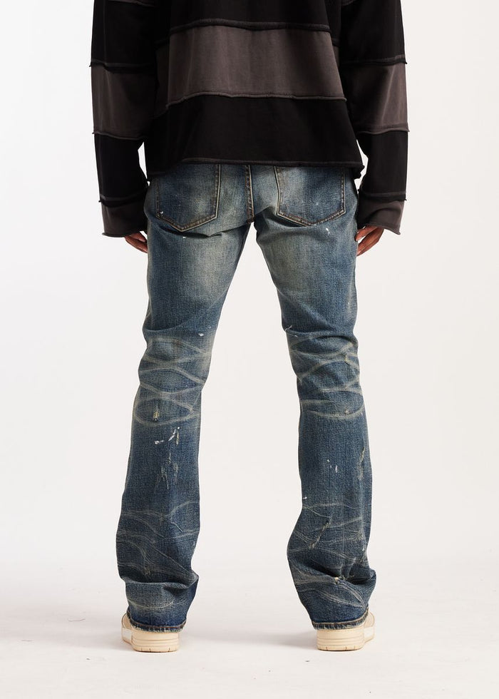 Embellish Vintage Washed Ric Flare Denim Jeans (EMB-S26-25)