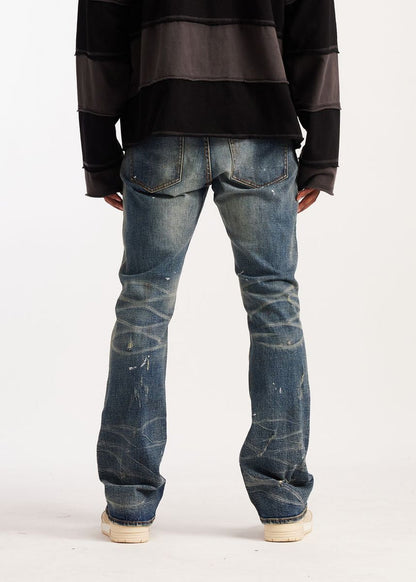 Embellish Vintage Washed Ric Flare Denim Jeans (EMB-S26-25)