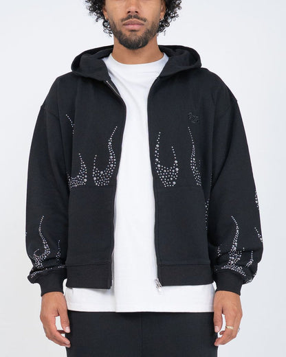 EPTM Metal Flame Zip Up Hoodie - Black (EP12463)