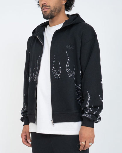EPTM Metal Flame Zip Up Hoodie - Black (EP12463)
