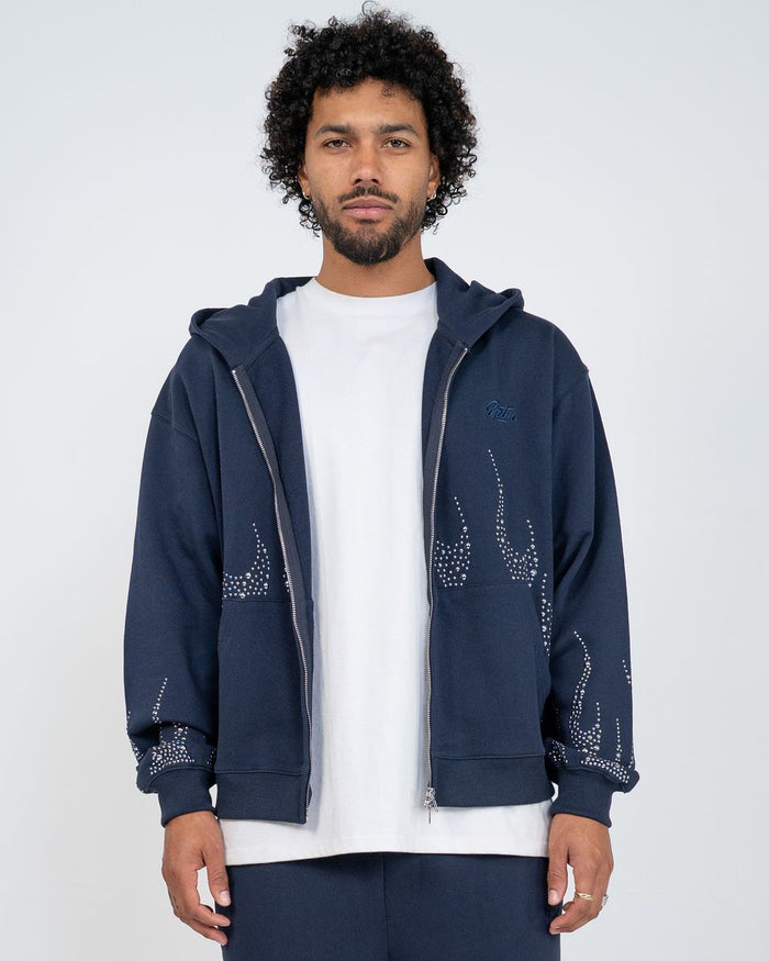 EPTM Metal Flame Zip Up Hoodie - Navy (EP12465)
