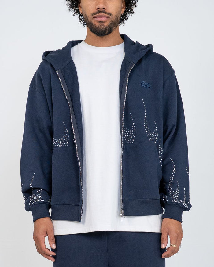EPTM Metal Flame Zip Up Hoodie - Navy (EP12465)