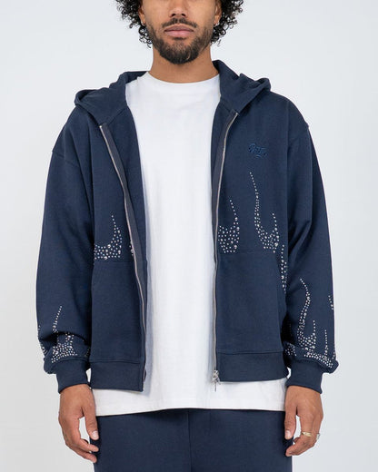 EPTM Metal Flame Zip Up Hoodie - Navy (EP12465)