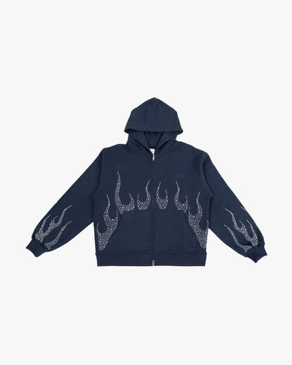 EPTM Metal Flame Zip Up Hoodie - Navy (EP12465)