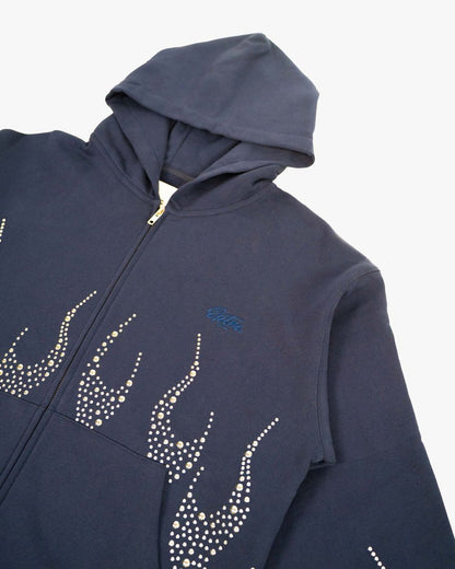 EPTM Metal Flame Zip Up Hoodie - Navy (EP12465)