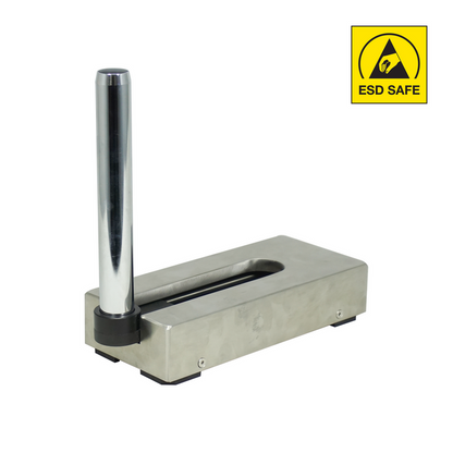 ESD Safe Vertical Post Height 225mm ESD Gliding Base Stand, SKU ST19011401, three quarter front view
