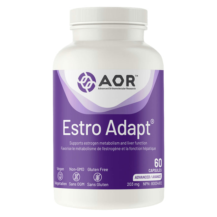 Bottle of AOR Estro Adapt 203mg 60 Capsules