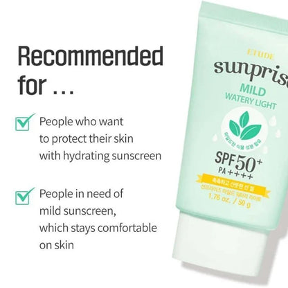Etude Sunprise Mild Watery Light SPF50 PA+++ 50 g