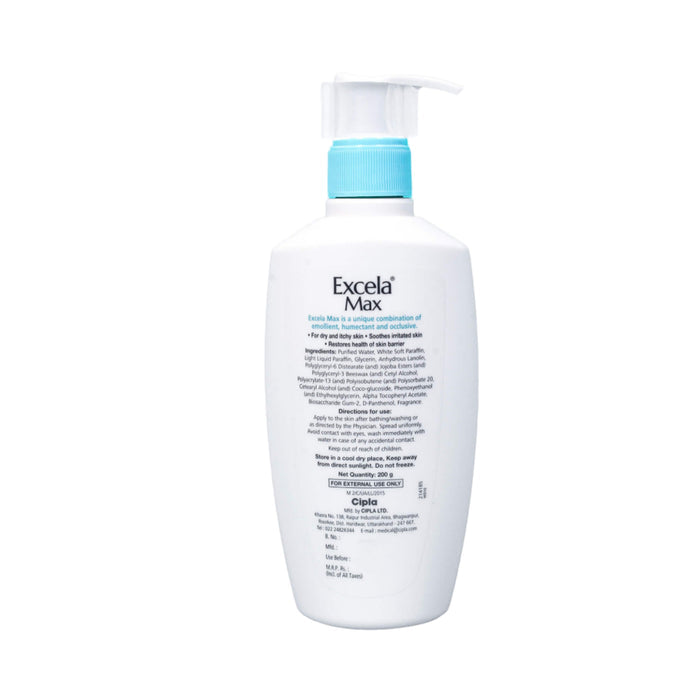 Excela Max Moisturiser For Dry and Itchy Skin