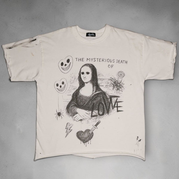 Fabric011 "Mona Lisa" White Tee