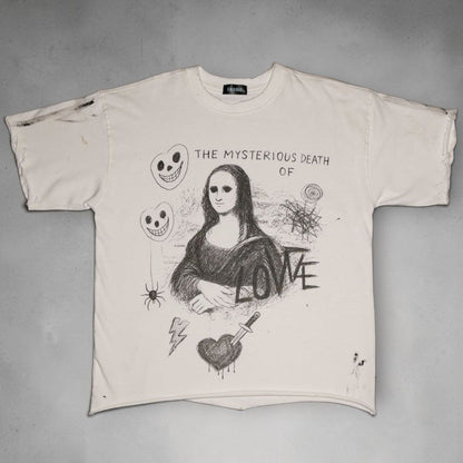 Fabric011 "Mona Lisa" White Tee