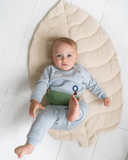 Farm Jacquard Knit Baby Pullover (Organic Cotton)