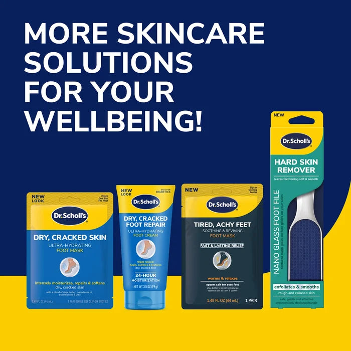 Assorted Dr. Scholl's foot care products, including callus remover gel kit