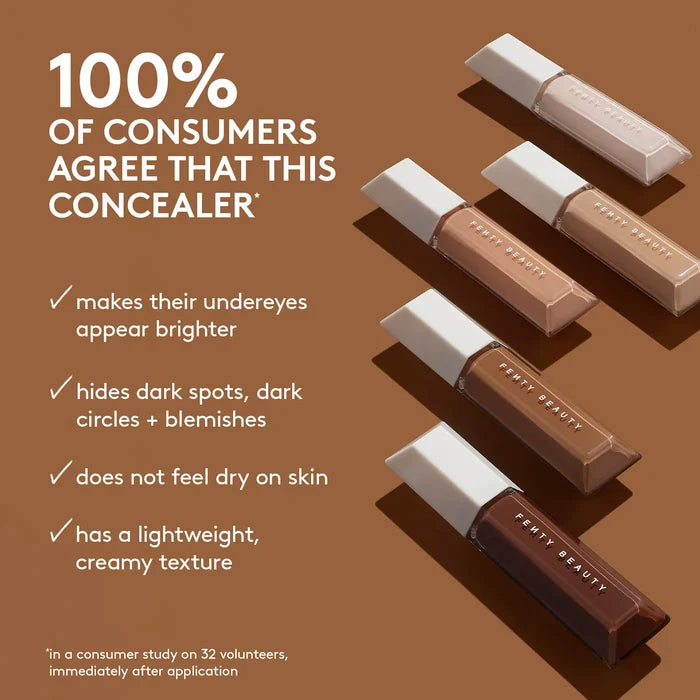 Fenty Beauty We're Even Hydrating Longwear Waterproof Concealer in shade s2746956, showing its sleek packaging and applicator