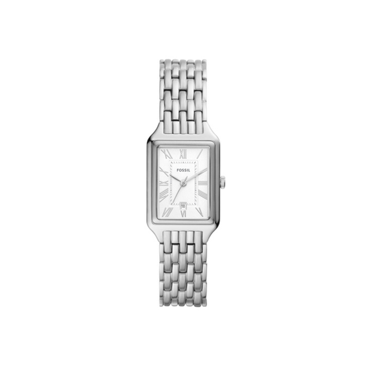 Fossil Raquel Three-Hand Date Silver-Tone Stainless Steel Watch