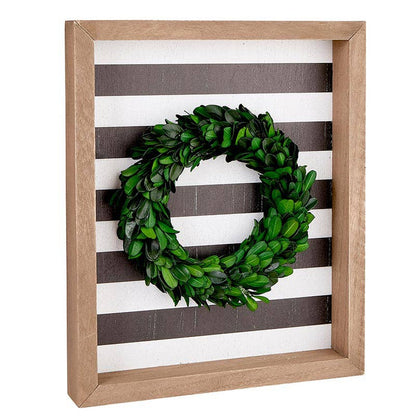 Framed Boxwood Wreath