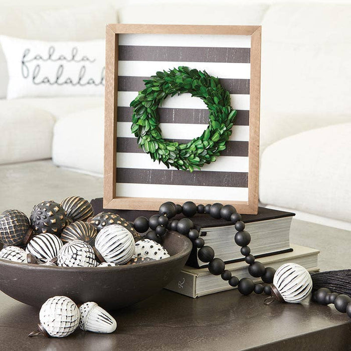 Framed Boxwood Wreath