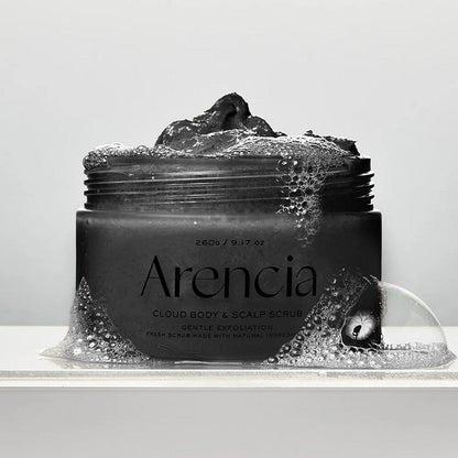FRESH CLOUD SCRUB – BLACK TEA & YUZU - Scrub Pentru Corp Si Scalp Pentru Exfoliere Delicata - skinseen.ro