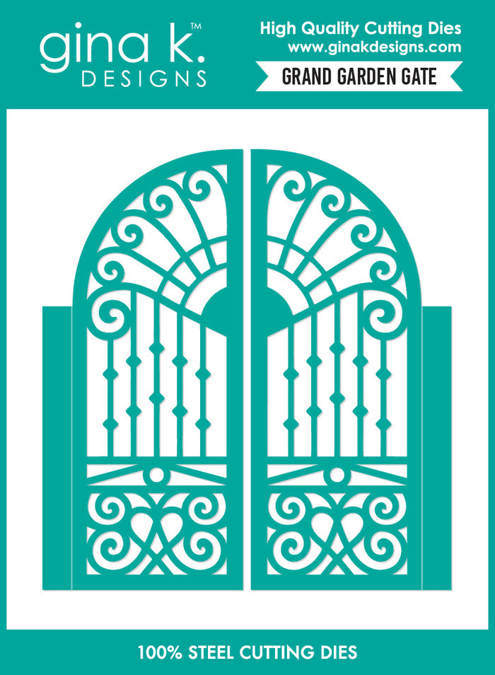 Gina K. Designs - Dies - Grand Garden Gate. Available at Embellish Away in Bowmanville Ontario Canada.