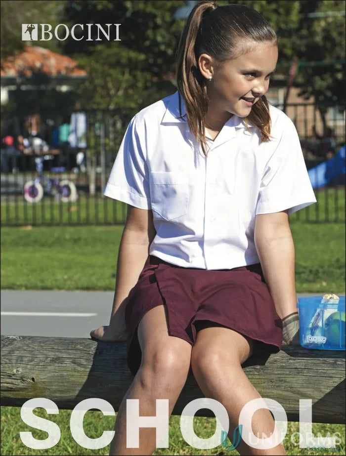 Bocini CS1308 Girls SS School Shirt front product image