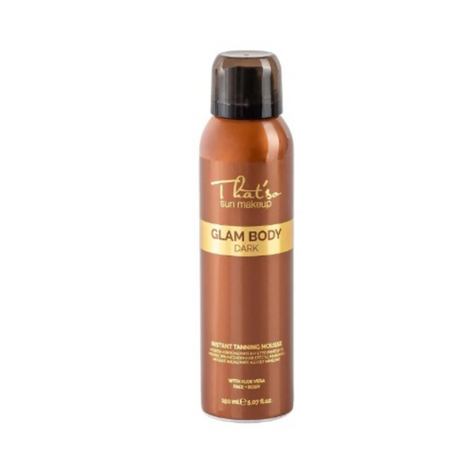 GLAM BODY MOUSSE DARK – Spuma Autobronzanta Cu Efect Hidratant Pentru Un Bronz Natural Si Uniform