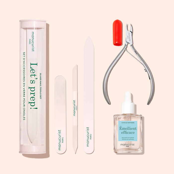 Glass Nail Accessory Trio + Hydrating Cuticle Remover + Cuticle Clippers