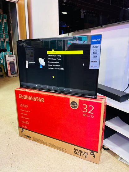 Globalstar GS-32D9 32" Frameless Full HD Digital TV with Inbuilt Free-to-Air Decoder