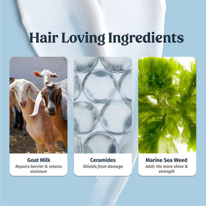ingredients of vilvah goat milk hair mask