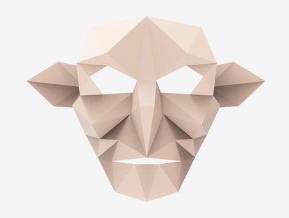 Goblin Half Mask<br> DIY Paper Mask Template
