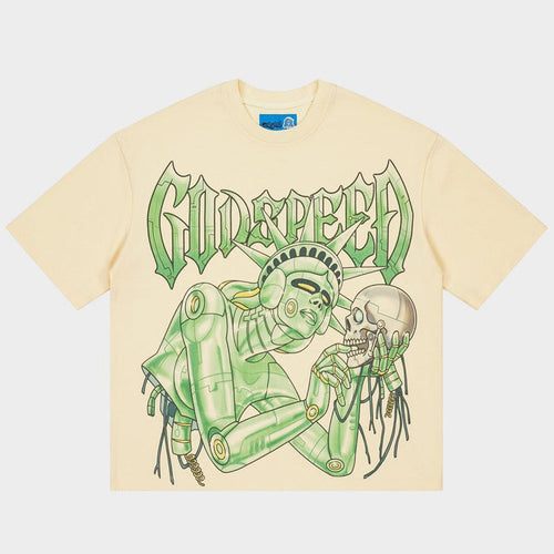 Godspeed Freedoms Protocol T-Shirt - Bone