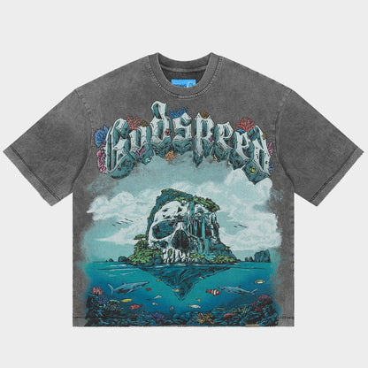 Godspeed GS Island II T-Shirt - Grey Wash