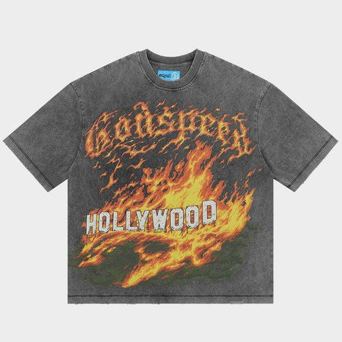 Godspeed Hollywood Inferno II T-Shirt - Grey Wash