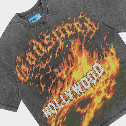 Godspeed Hollywood Inferno II T-Shirt - Grey Wash