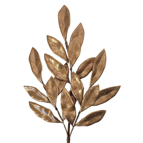 Gold Metallic Bay Leaf Pick