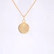 Gold Over Sterling Miraculous Medal Necklace-16-18"