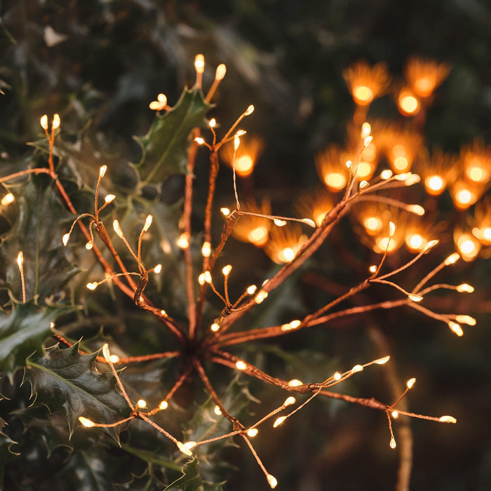 Gold Starburst Solar Stake Light | Summer Garden Decoration
